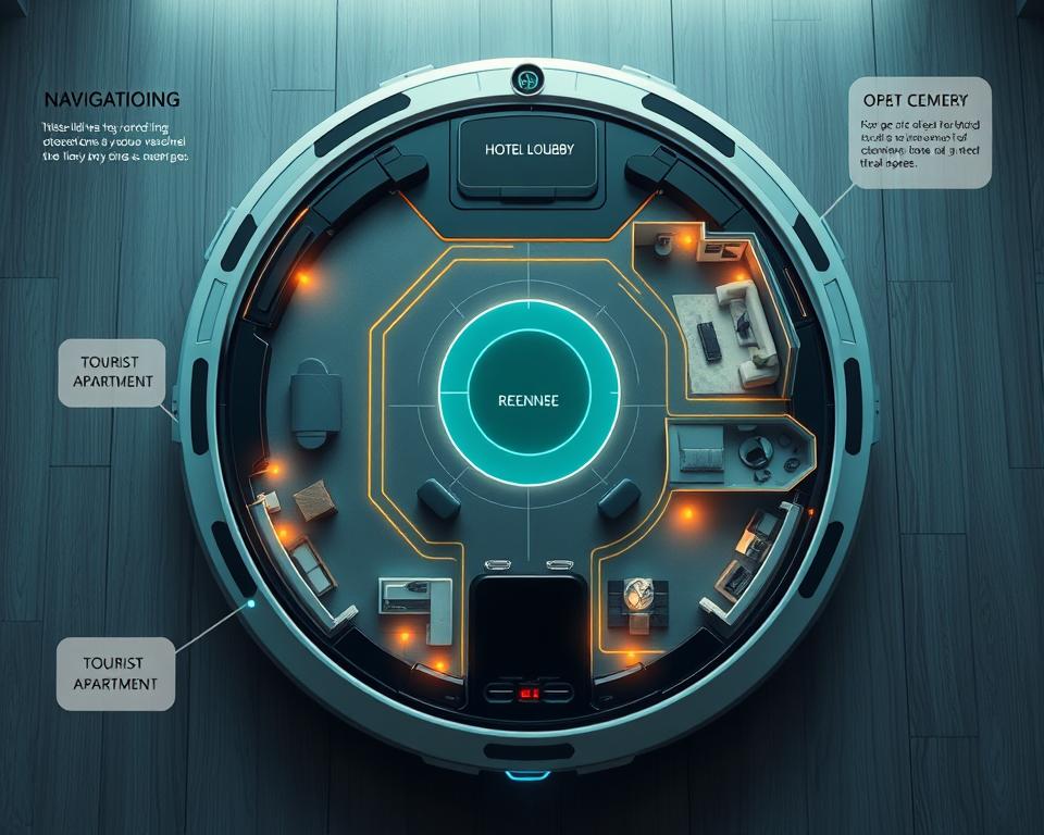 Mapa de navegación de robot aspirador